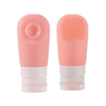 60-ml-Silikon-Saugnapfflasche mit Bürste, praktische Reise- und Aufbewahrungsflasche, blau, grün, pink