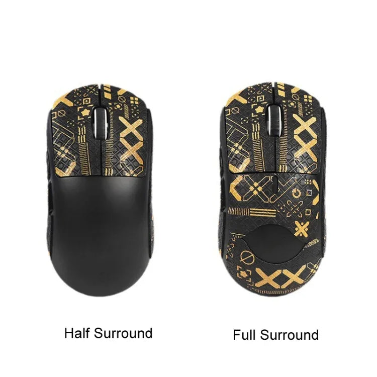 Für Logitech GPW 2. Generation Maus Anti-Rutsch-Aufkleber Schweiß absorbierende Paste, Weißdruck Halb umrandet, Schwarz-Golddruck Halb umrandet, Schwarzdruck Halb umrandet, Schwarzdruck Voll umrandet, Weißdruck Voll umrandet, Schwarz-Gold Voll umrandet
