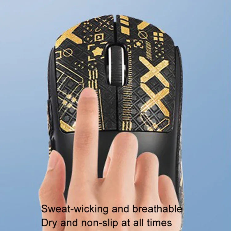 Für Logitech GPW 2. Generation Maus Anti-Rutsch-Aufkleber Schweiß absorbierende Paste, Weißdruck Halb umrandet, Schwarz-Golddruck Halb umrandet, Schwarzdruck Halb umrandet, Schwarzdruck Voll umrandet, Weißdruck Voll umrandet, Schwarz-Gold Voll umrandet