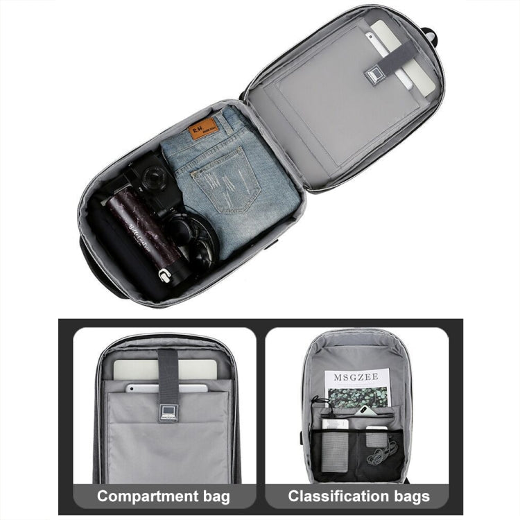Multifunktionaler wasserdichter Business-Sport-Laptop-Rucksack mit USB-Anschluss, 15 Zoll, 17 Zoll