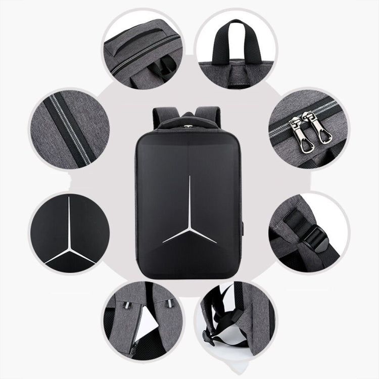 Multifunktionaler wasserdichter Business-Sport-Laptop-Rucksack mit USB-Anschluss, 15 Zoll, 17 Zoll