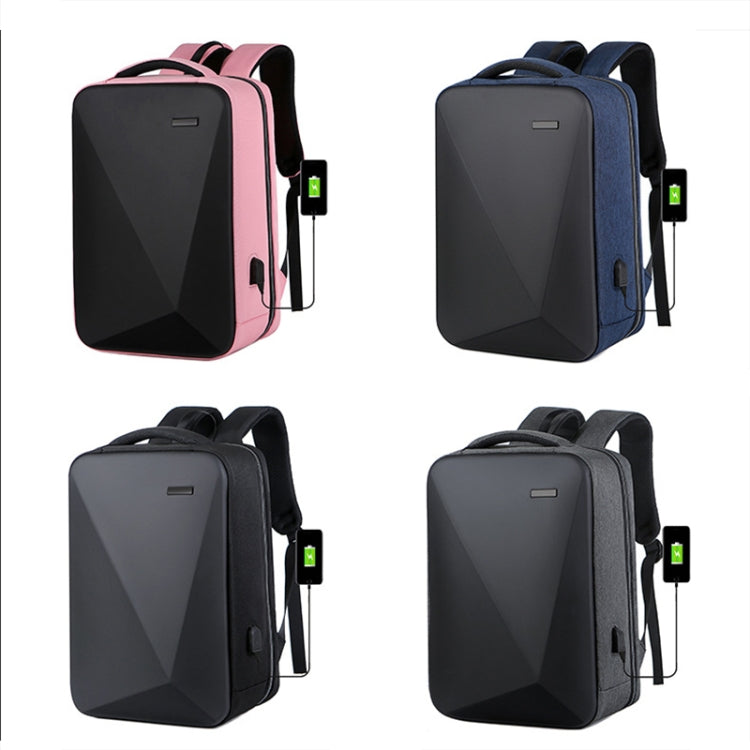 Großvolumiger Passwort-geschützter Diebstahlsicherer Laptop-Rucksack mit USB-Anschluss, 16 Zoll