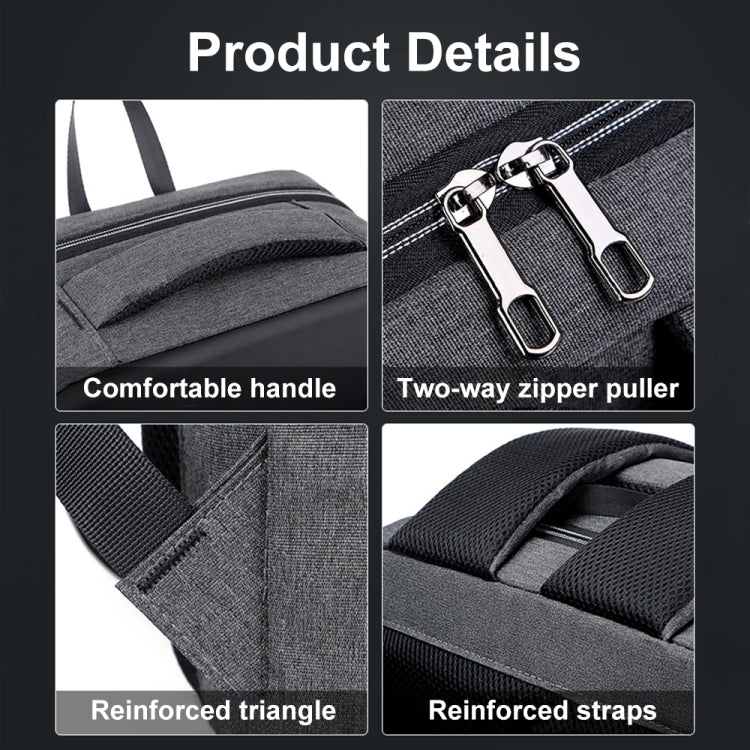 Großvolumiger Passwort-geschützter Diebstahlsicherer Laptop-Rucksack mit USB-Anschluss, 16 Zoll