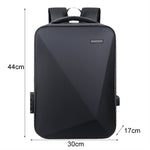 Großvolumiger Passwort-geschützter Diebstahlsicherer Laptop-Rucksack mit USB-Anschluss, 16 Zoll