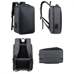 Großvolumiger Passwort-geschützter Diebstahlsicherer Laptop-Rucksack mit USB-Anschluss, 16 Zoll