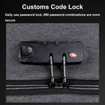 Großvolumiger Passwort-geschützter Diebstahlsicherer Laptop-Rucksack mit USB-Anschluss, 16 Zoll