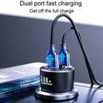 Vehicle Mini Fast Charging Charger Car One To Two Cigarette Lighter, 88W