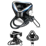 N+1 Mountainbike Glocke Universelle Dreieck Kupferglocke, Clip-Ring Schwarz, Clip-Ring Silber, Gummiband Schwarz, Gummiband Silber