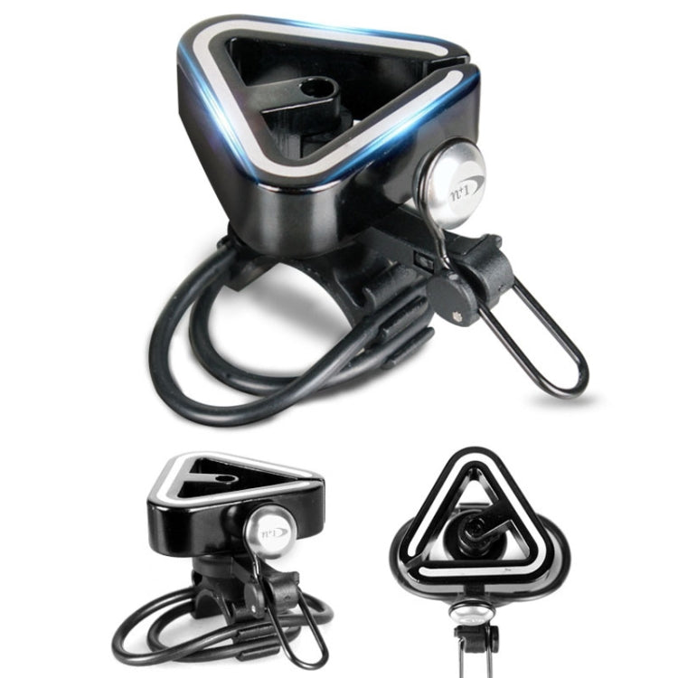 N+1 Mountainbike Glocke Universelle Dreieck Kupferglocke, Clip-Ring Schwarz, Clip-Ring Silber, Gummiband Schwarz, Gummiband Silber