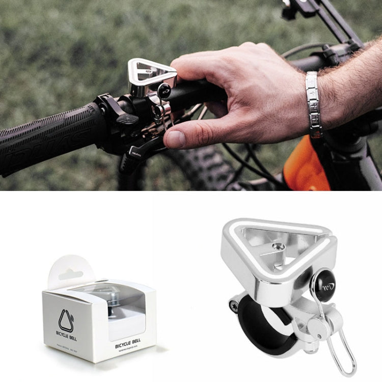 N+1 Mountainbike Glocke Universelle Dreieck Kupferglocke, Clip-Ring Schwarz, Clip-Ring Silber, Gummiband Schwarz, Gummiband Silber