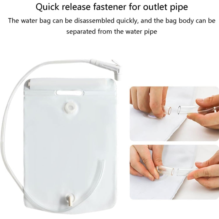 10L Tragbare faltbare PVC-Wassersack für Camping und Outdoor