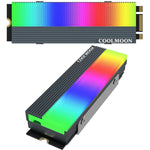 COOLMOON CM-M2A M.2 2280 SSD Kühler 5V ARGB Festplatten-Kühlkörper, CM-M2A