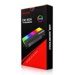 COOLMOON CM-M2A M.2 2280 SSD Kühler 5V ARGB Festplatten-Kühlkörper, CM-M2A