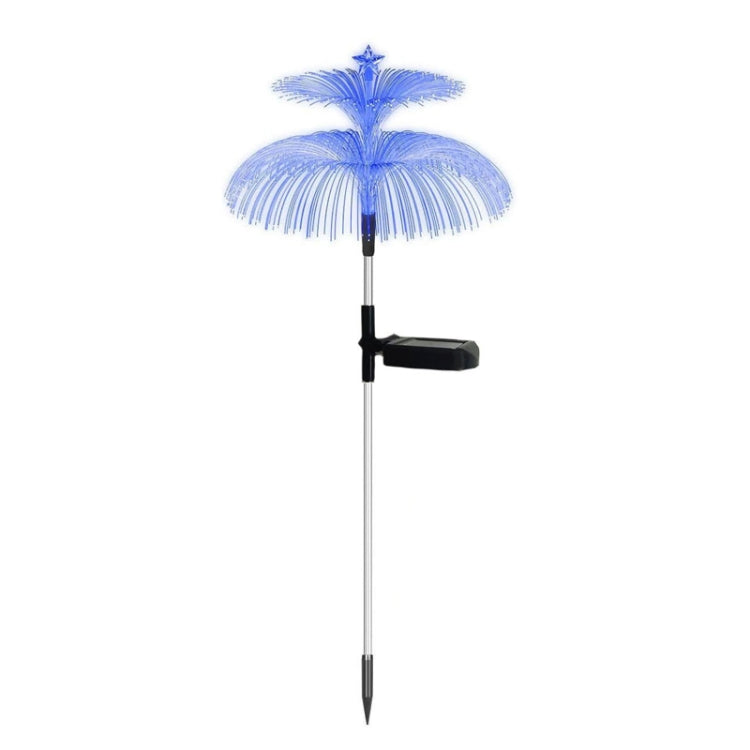 Solar-Glasfaser-Quallenlichter Outdoor-LED-Wasserdichte Gartendekoration Stimmungslicht, Sterne (Edelstahlrohr), Sterne (Transparentes Rohr)