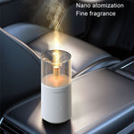 Kerzenflammen Aromatherapie Diffusor Automatischer Duftzerstäuber Mini Ambiente Kerzenlicht Luftbefeuchter