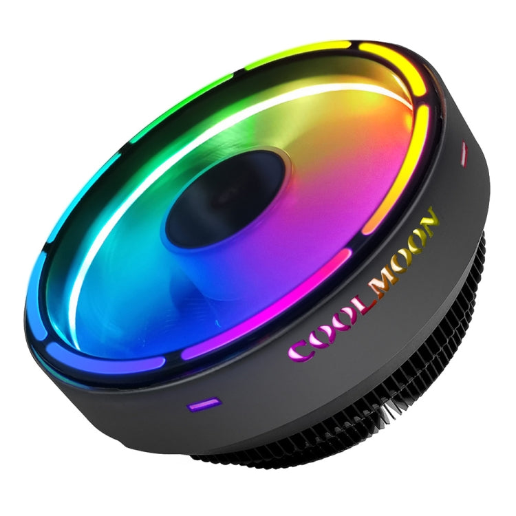 COOLMOON CPU-Kühler Desktop-Computer Automatischer Farbwechsel Multi-Plattform Leiser Kühlventilator, CM-BF-RGB