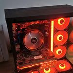COOLMOON CPU-Kühler Desktop-Computer Automatischer Farbwechsel Multi-Plattform Leiser Kühlventilator, CM-BF-RGB