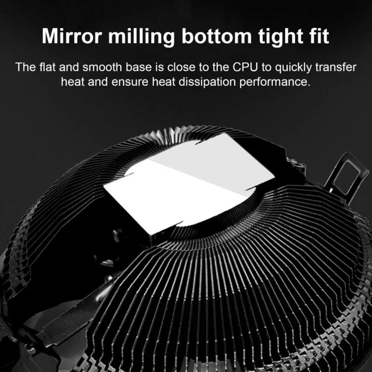 COOLMOON CPU-Kühler Desktop-Computer Automatischer Farbwechsel Multi-Plattform Leiser Kühlventilator, CM-BF-RGB