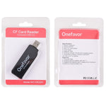 Onefavor USB2.0 Hochgeschwindigkeits-Lese- und Schreib-CF-Kartenleser, CF-Kartenleser