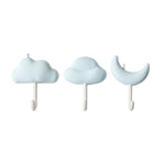 3pcs /Set Household Wall Hanging Hooks Dormitory Non-Marking Punch-Free Adhesive Hooks