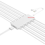 COOLMOON AM10 ARGB+PWM Dual 10 Ports Temperatursteuerungs-Splitter Gehäuselüfter 5V 3Pin HUB