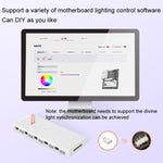 COOLMOON AM10 ARGB+PWM Dual 10 Ports Temperatursteuerungs-Splitter Gehäuselüfter 5V 3Pin HUB