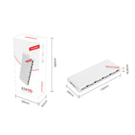 COOLMOON AM10 ARGB+PWM Dual 10 Ports Temperatursteuerungs-Splitter Gehäuselüfter 5V 3Pin HUB