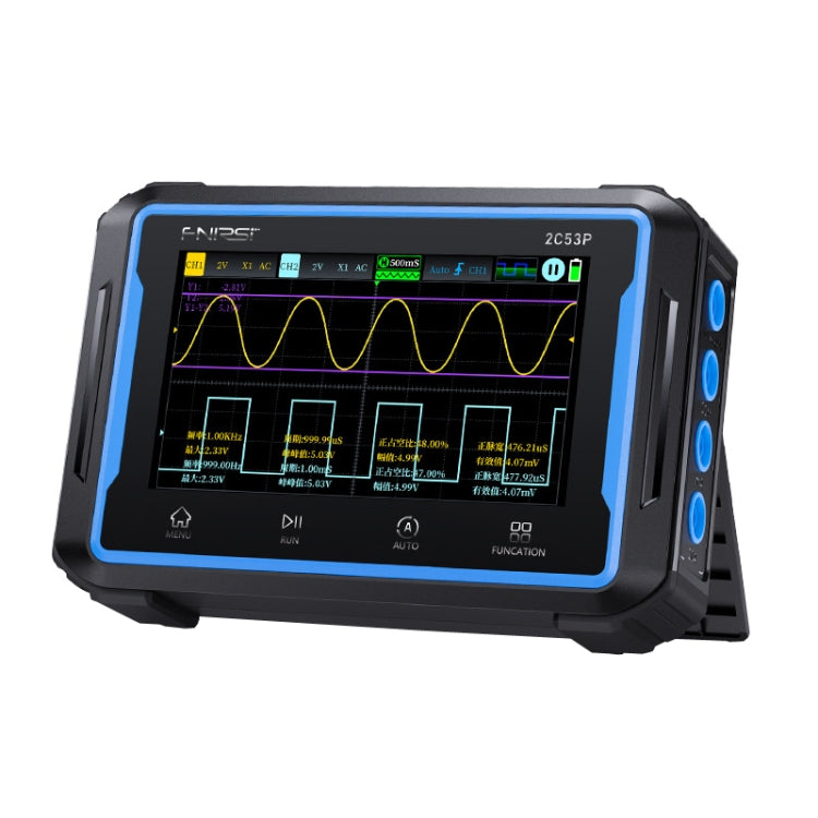 FNIRSI 2C53P Dual-Kanal Flachbildschirm Digitaloszilloskop Multimeter Signalgenerator 3 in 1, 2C53P