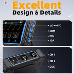 FNIRSI 2C53P Dual-Kanal Flachbildschirm Digitaloszilloskop Multimeter Signalgenerator 3 in 1, 2C53P