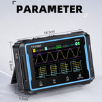 FNIRSI 2C53P Dual-Kanal Flachbildschirm Digitaloszilloskop Multimeter Signalgenerator 3 in 1, 2C53P