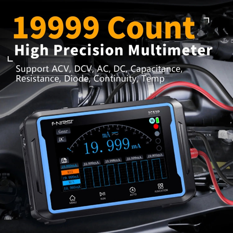 FNIRSI 2C53P Dual-Kanal Flachbildschirm Digitaloszilloskop Multimeter Signalgenerator 3 in 1, 2C53P