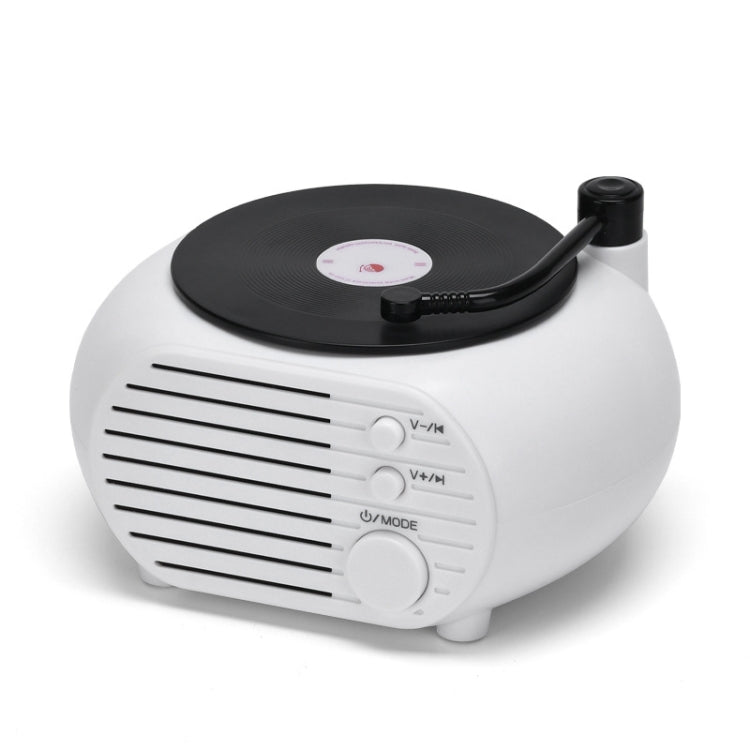 Retro Mini Plattenspieler Kabelloser Bluetooth Lautsprecher Multifunktionaler Karten-Desktop-Lautsprecher
