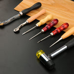 Handgefertigtes Leder-DIY-Werkzeugset, 35-teilig