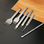 Handgefertigtes Leder-DIY-Werkzeugset, 35-teilig