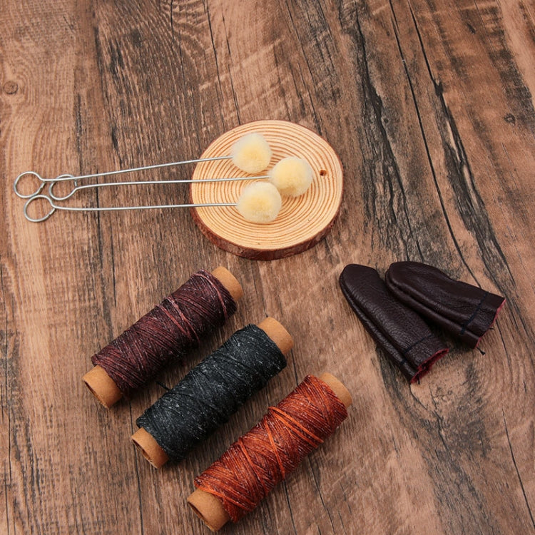 Handgefertigtes Leder-DIY-Werkzeugset, 35-teilig
