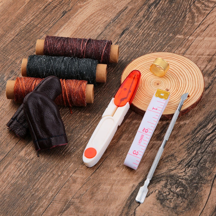 Handgefertigtes Leder-DIY-Werkzeugset, 35-teilig