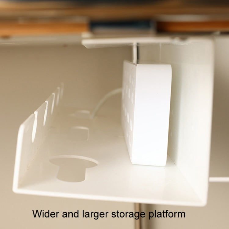 Kabelschlauch unter dem Schreibtisch, bohrfrei, für Zuhause, Computertisch, Stromkabel, Stecker, Aufbewahrungsregal