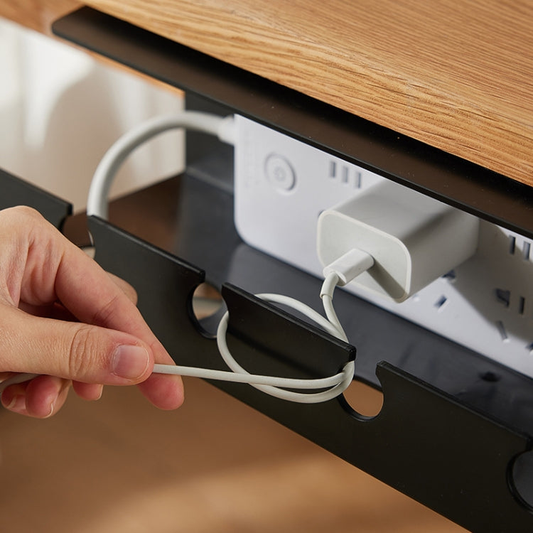 Kabelschlauch unter dem Schreibtisch, bohrfrei, für Zuhause, Computertisch, Stromkabel, Stecker, Aufbewahrungsregal