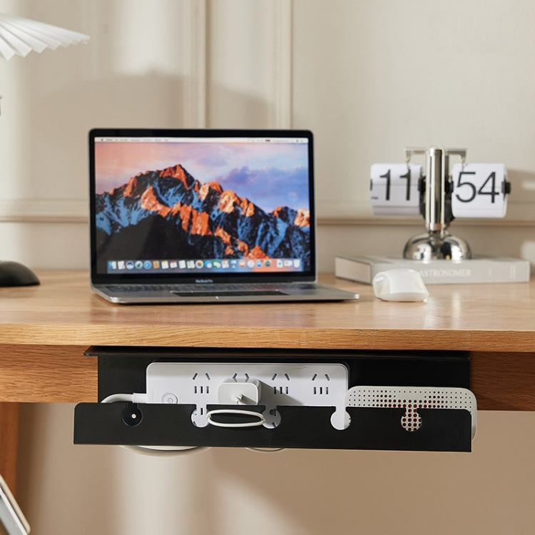Kabelschlauch unter dem Schreibtisch, bohrfrei, für Zuhause, Computertisch, Stromkabel, Stecker, Aufbewahrungsregal
