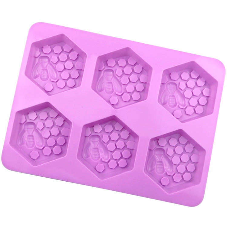 6-fach Silikonform Bienenstock Kuchenformen Handgemachte Aroma Seifenform, 6-fach Bienenstock