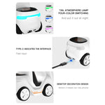 T20 5-in-1 Auto-förmiger Desktop-Wecker Wireless Charger mit Atmosphärenlicht, Weiß, Grau, Gelb, Orange