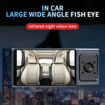 3 Kameraobjektiv 3-Zoll-IPS-Bildschirm WiFi Auto Dashcam 1080P Nachtsicht-Dashcam für Autos, 32G, 64G