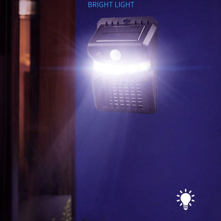 E-SMARTER W792 LED Solar-Wandleuchte mit Mückenvernichtungsfunktion (Violettes Licht) Intelligenter menschlicher Sensor Gartenlampe für den Außenbereich, Weißes Licht, Weißes Licht+Gelbes Licht