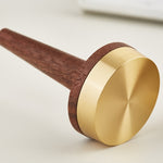 Schwarze Walnuss Holz mit Messingständer Ringhalter für Schmuck, Ringhalter