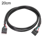 Motherboard 9-Pin USB2.0 Verlängerungskabel 26AWG Doppelgeschirmtes Kabel, 20cm, 30cm, 50cm, 60cm