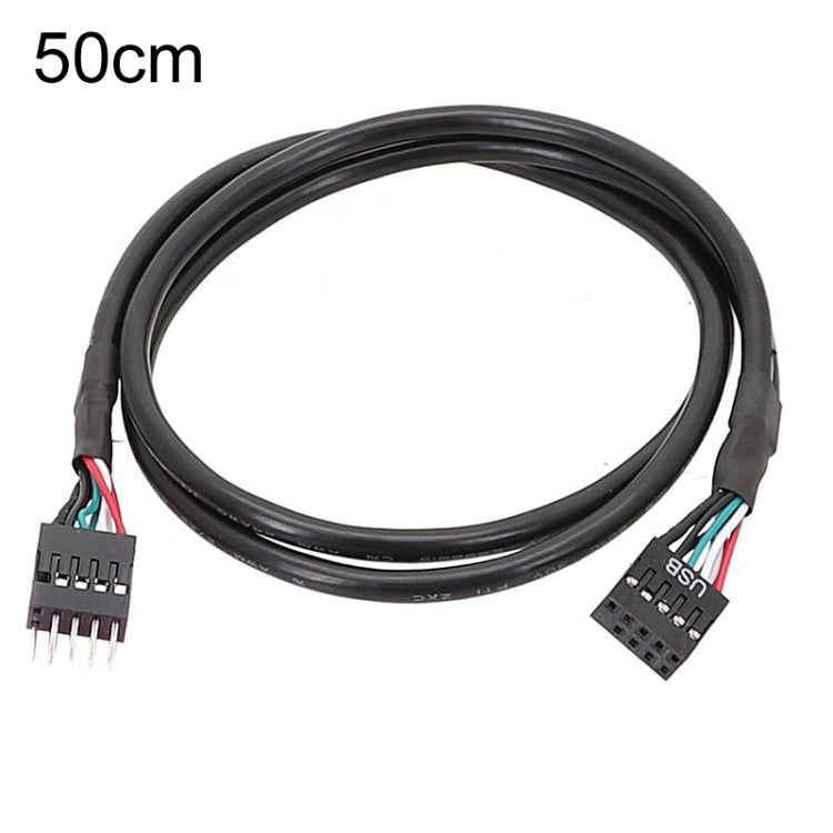 Motherboard 9-Pin USB2.0 Verlängerungskabel 26AWG Doppelgeschirmtes Kabel, 20cm, 30cm, 50cm, 60cm