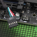 Motherboard 9-Pin USB2.0 Verlängerungskabel 26AWG Doppelgeschirmtes Kabel, 20cm, 30cm, 50cm, 60cm