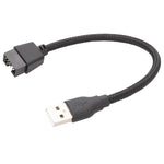 USB-A Stecker zu 9-Pin Motherboard Eingebauter RGB Daten-zu-externem U-Port Adapterkabel, USB-A Stecker zu 9Pin