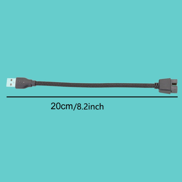 USB-A Stecker zu 9-Pin Motherboard Eingebauter RGB Daten-zu-externem U-Port Adapterkabel, USB-A Stecker zu 9Pin