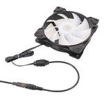 DC5521 Netzadapter zu 12V Computergehäuse 4-Pin Lüfterkabel, DC5521 zu 12V 4Pin
